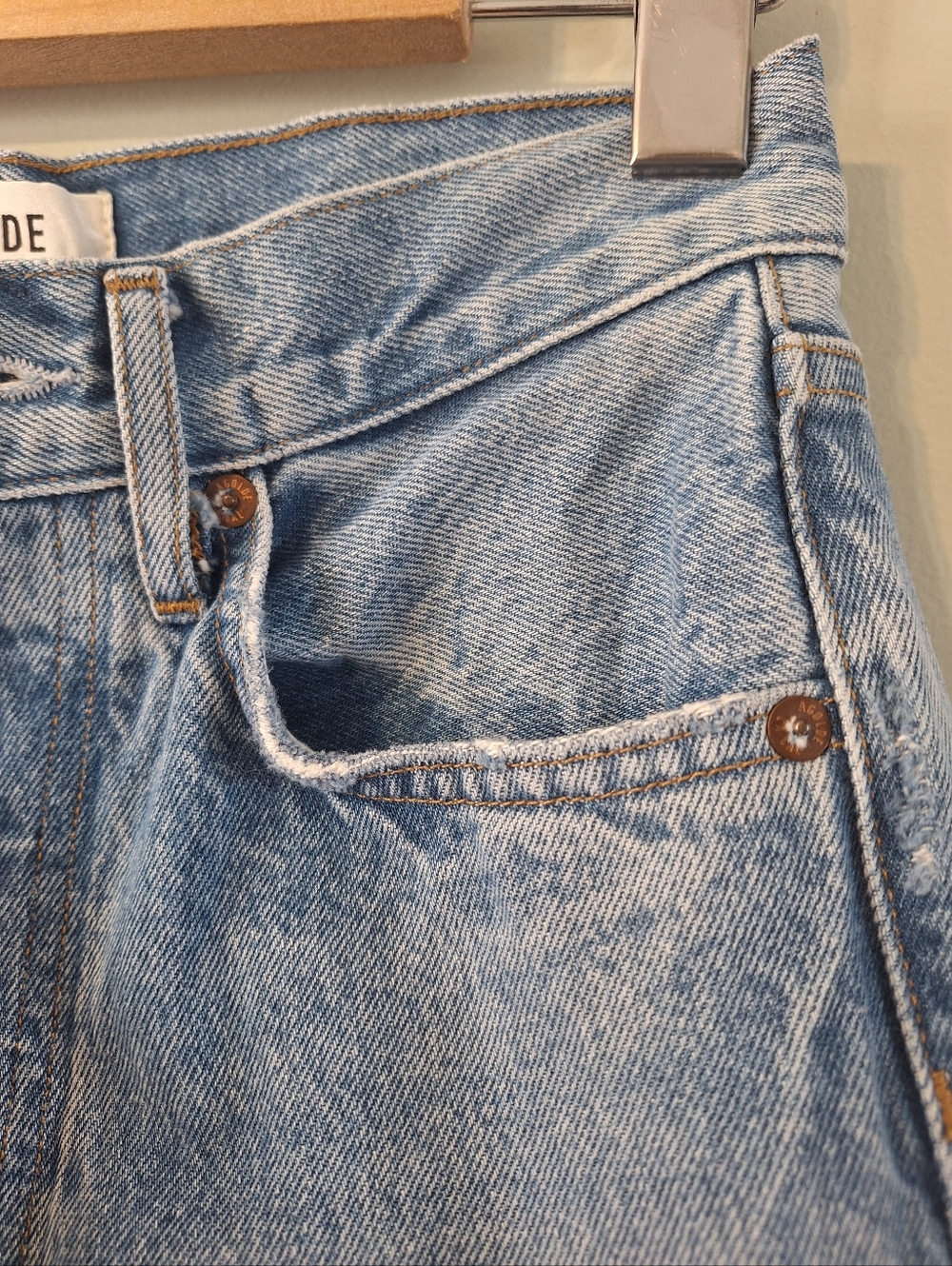 Agolde 90's Mid Rise Straight Jeans In Vault - Picture 13 of 16